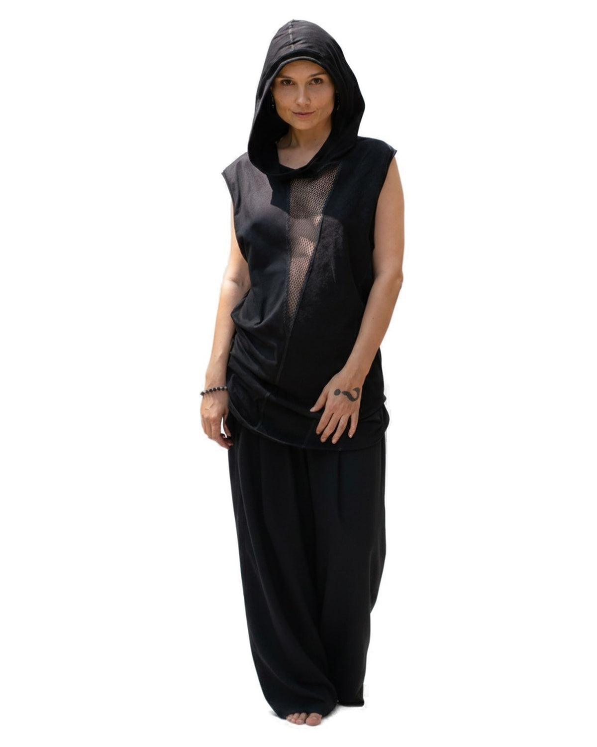 KANDIN Sleeveless Hooded Cotton Top Top BestPlanNoPlan