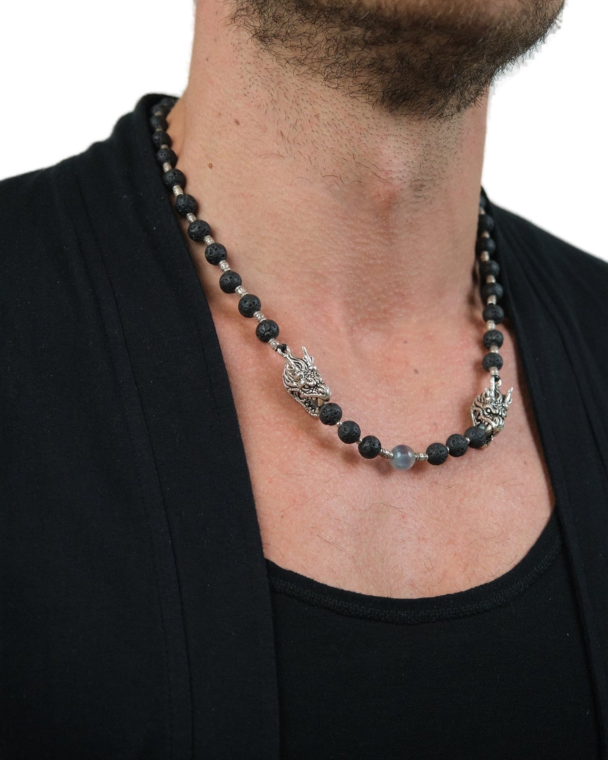 TWO DRAGONS Necklace Jewelry BestPlanNoPlan