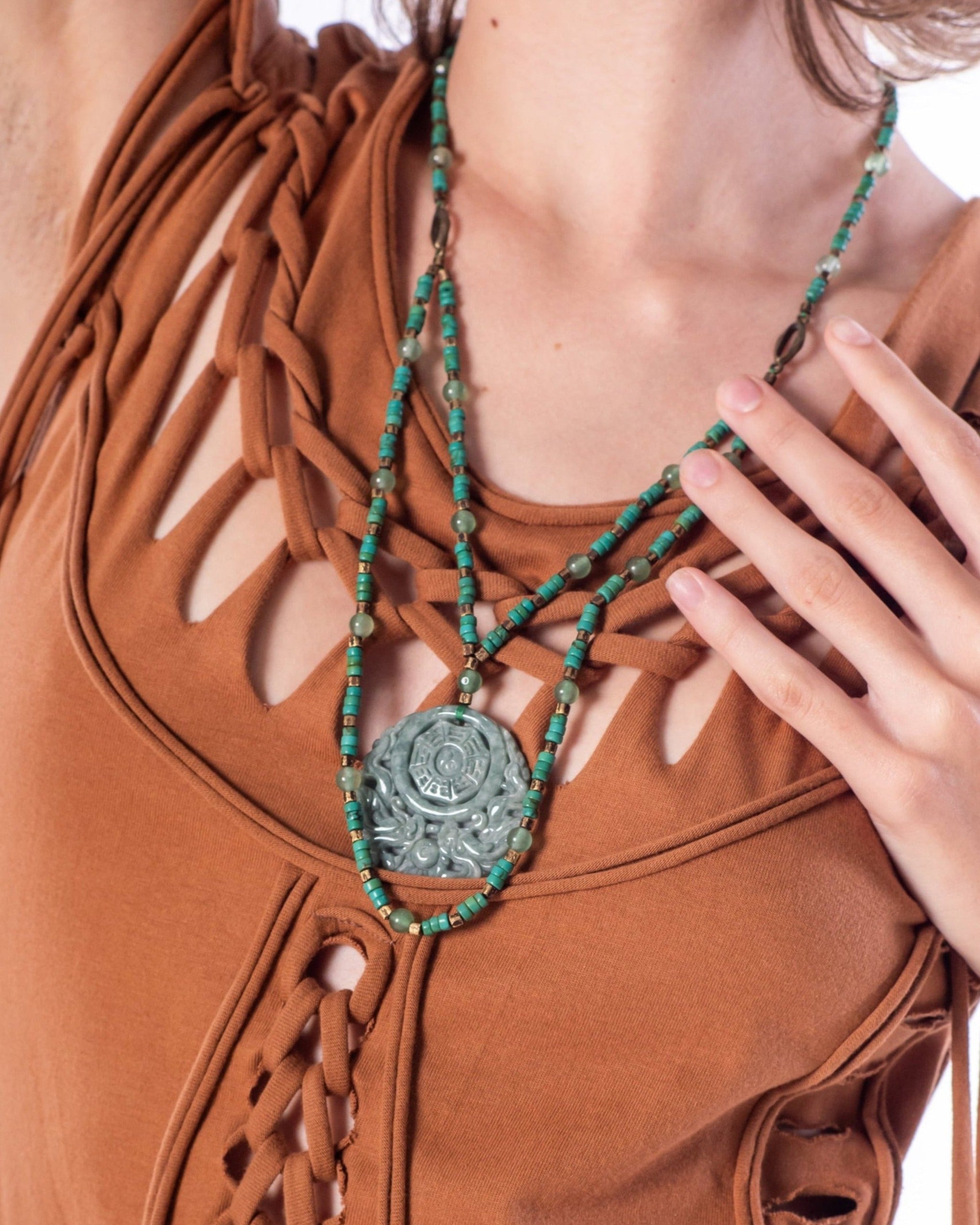 JADE MANDALA Necklace Jewelry BestPlanNoPlan