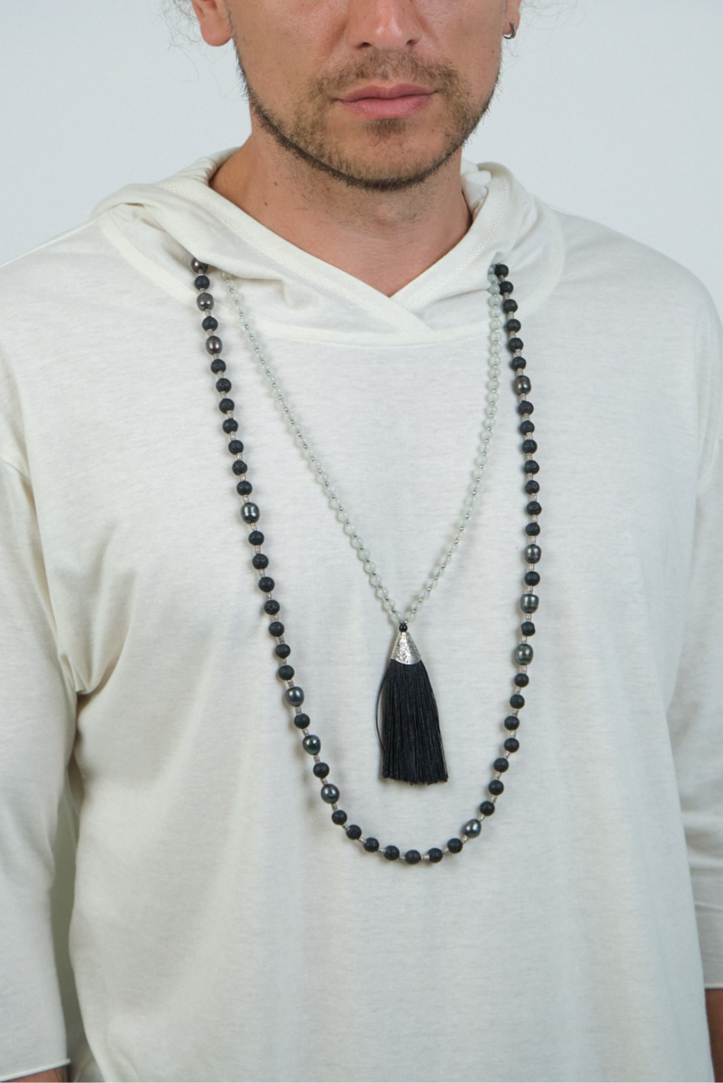 WHITE MALA Necklace Jewelry BestPlanNoPlan