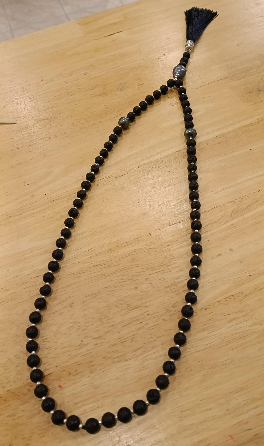 BLACK PEARL unisex long necklace necklace for him and for her BestPlanNoPlan