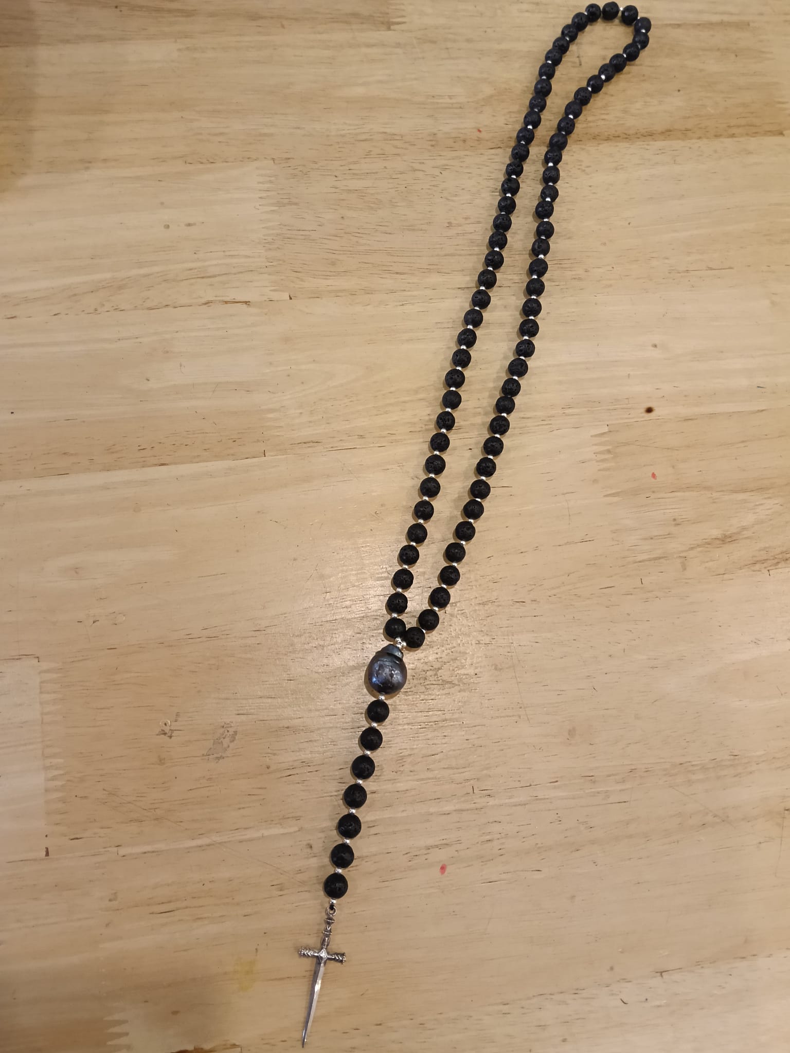 BLACK PEARL unisex long necklace necklace for him and for her BestPlanNoPlan