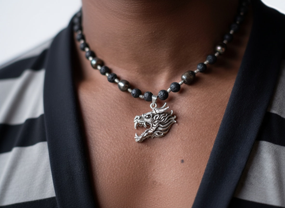 SILVER DRAGON Necklace Jewelry BestPlanNoPlan