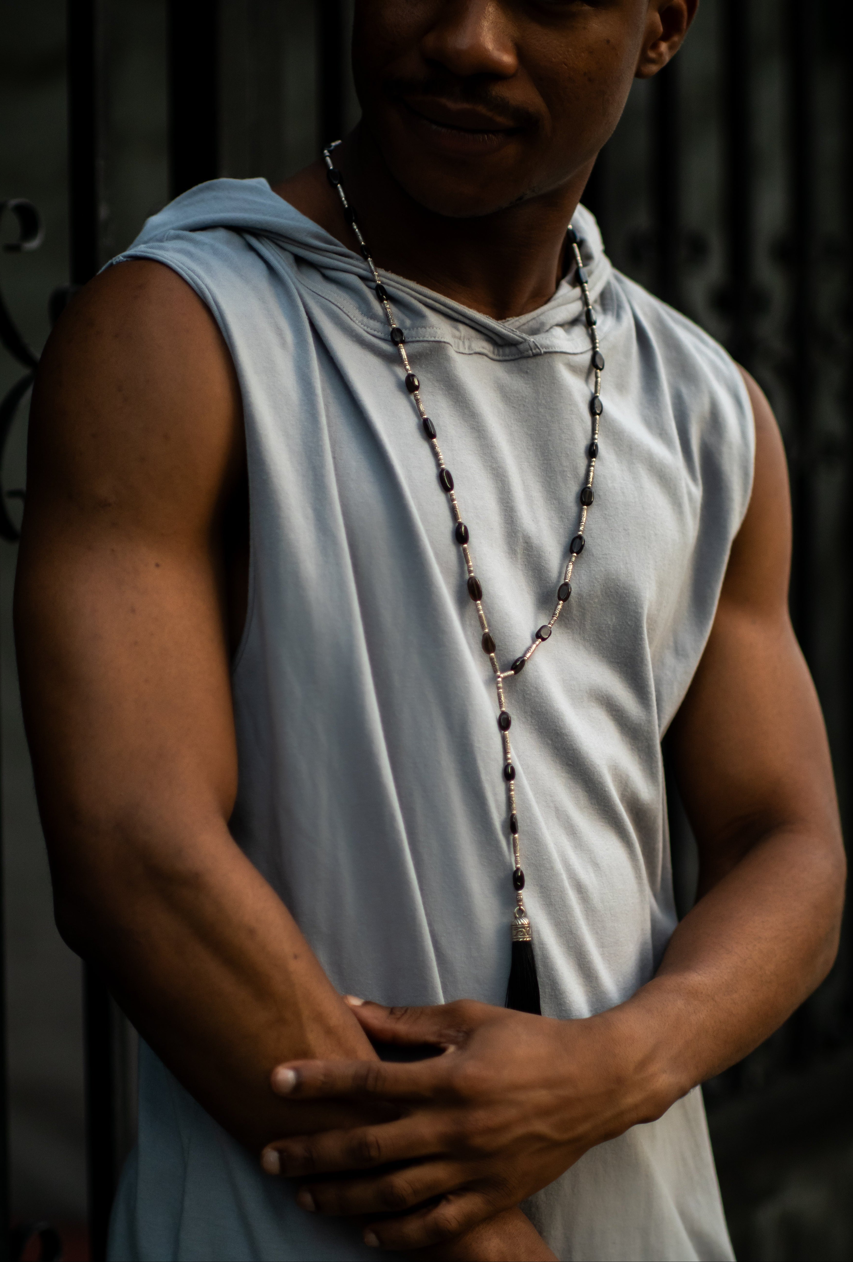 SMOKY TOPAZ TASSEL Long Necklace Jewelry BestPlanNoPlan