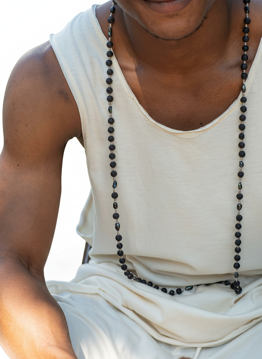 BLACK PEARL Long Necklace Jewelry BestPlanNoPlan