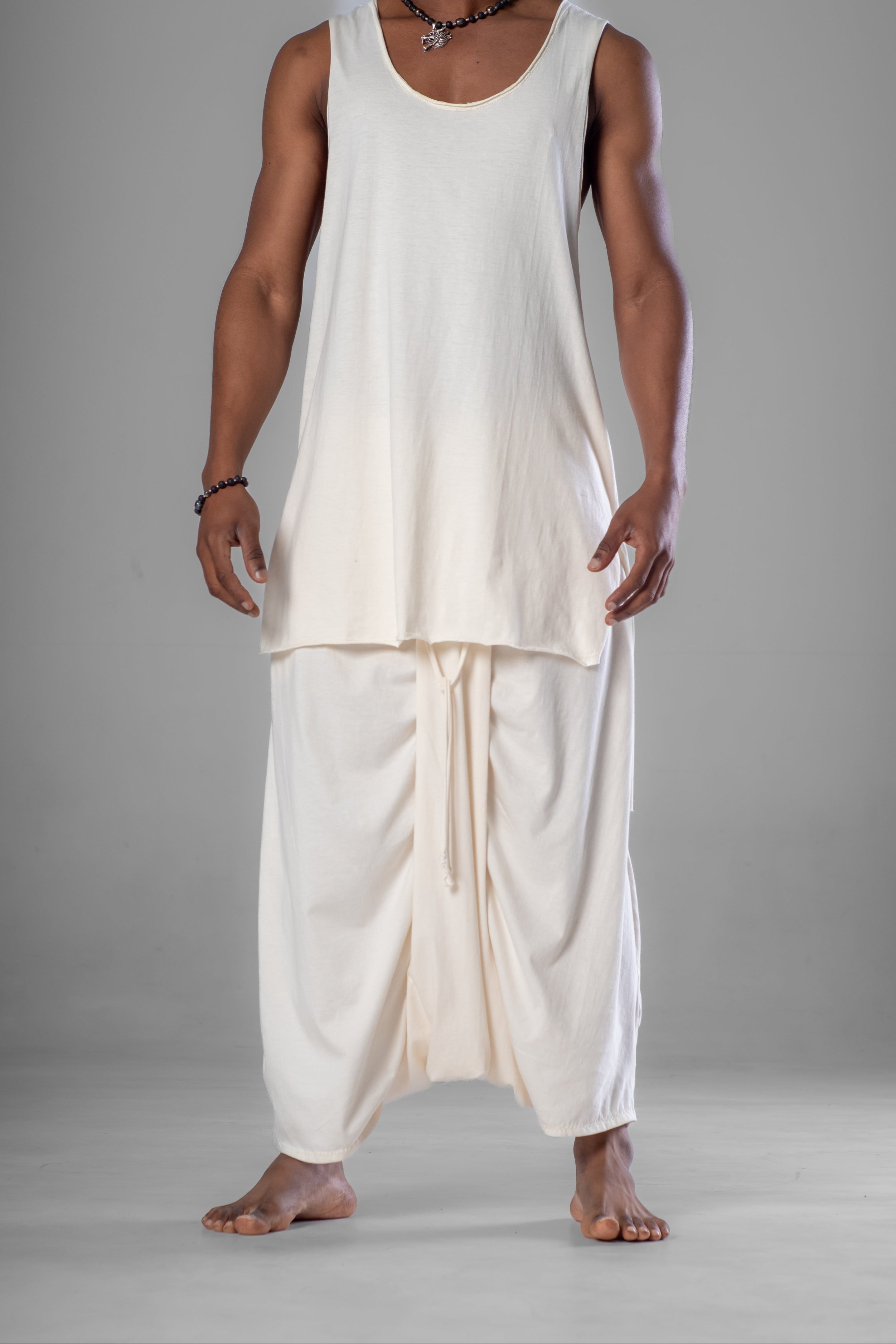 PRIYAM Unisex Pants Pants BestPlanNoPlan Cream S