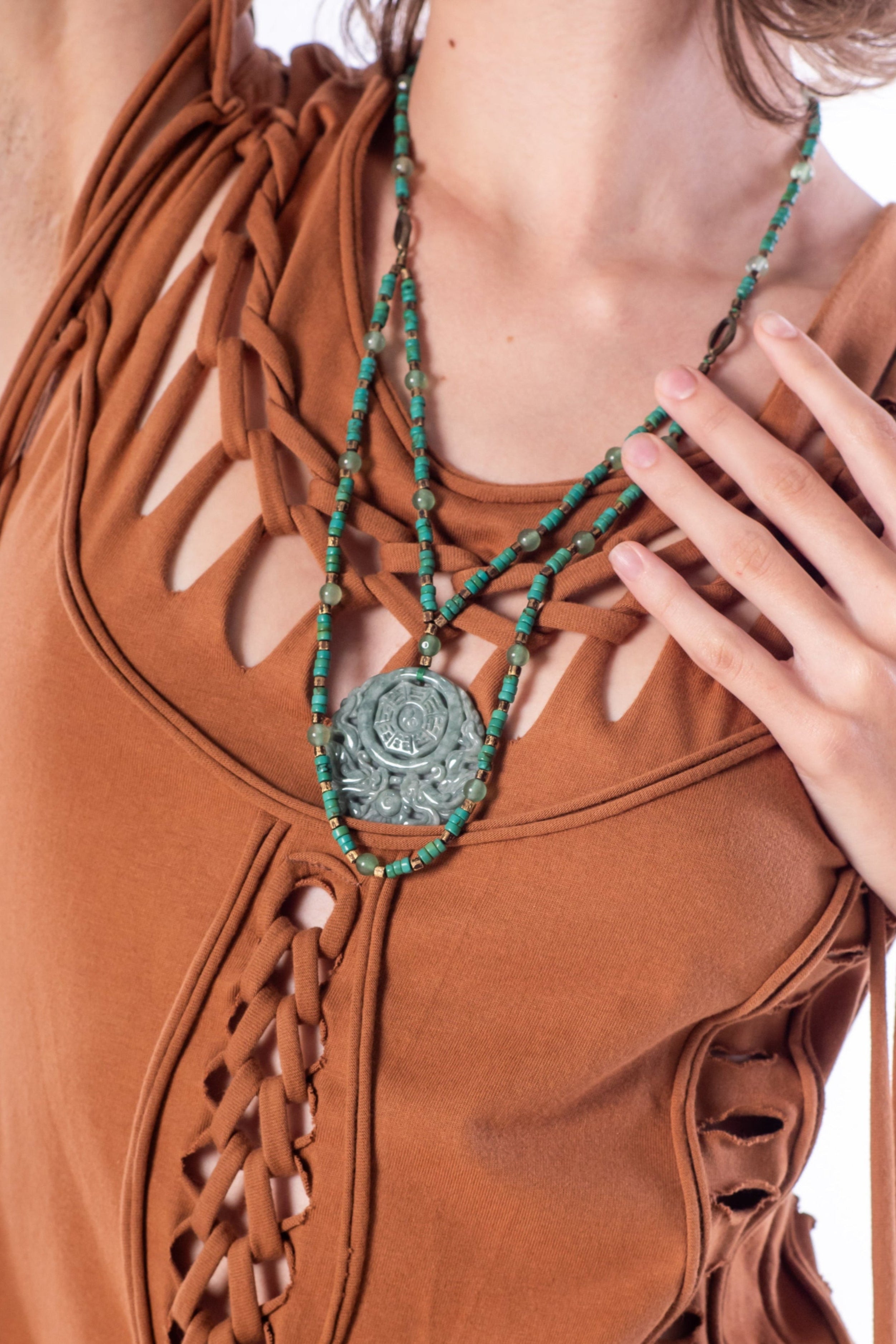 JADE MANDALA Necklace Jewelry BestPlanNoPlan