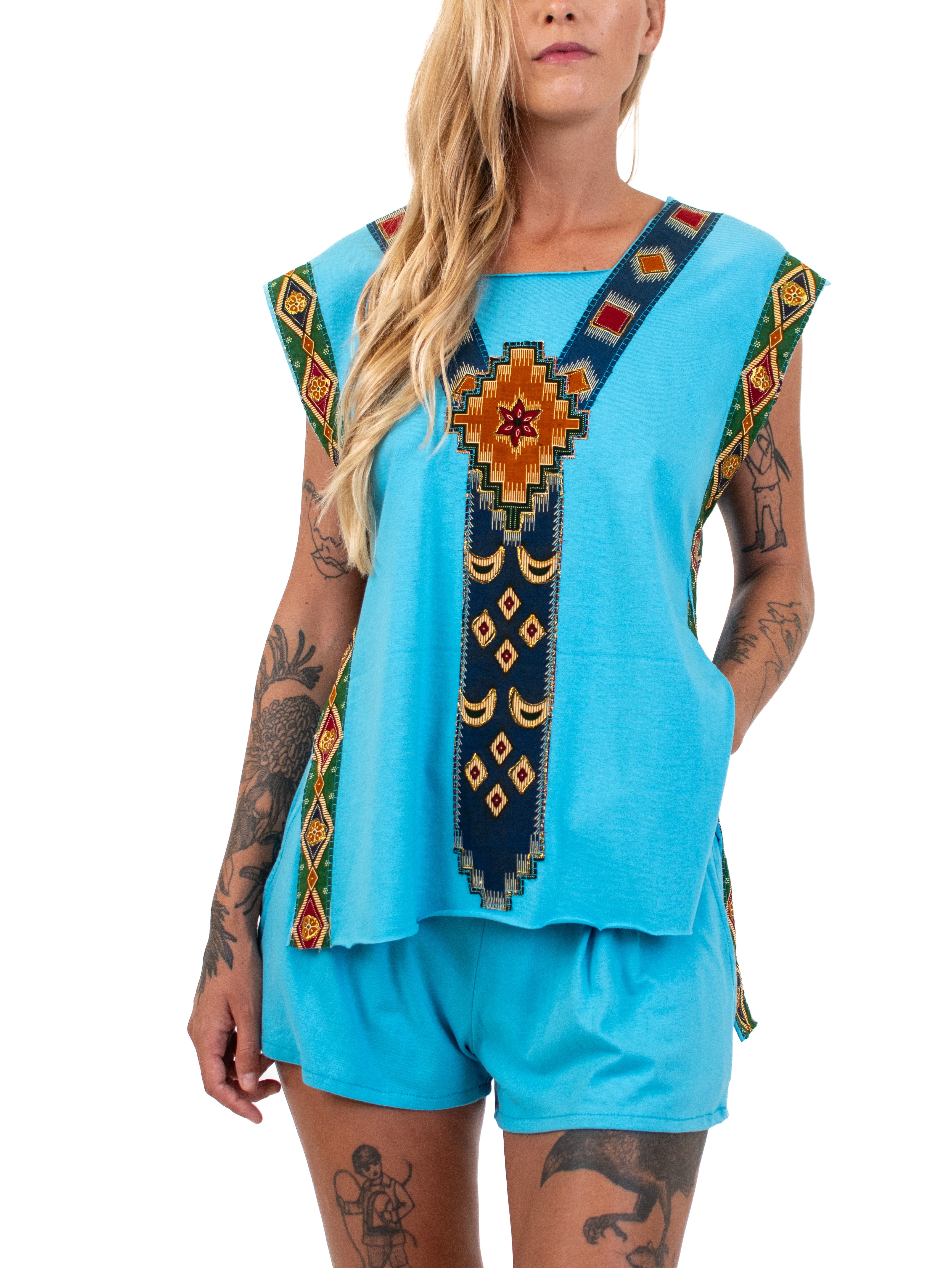 PHANGANA Top Top BestPlanNoPlan Light Blue