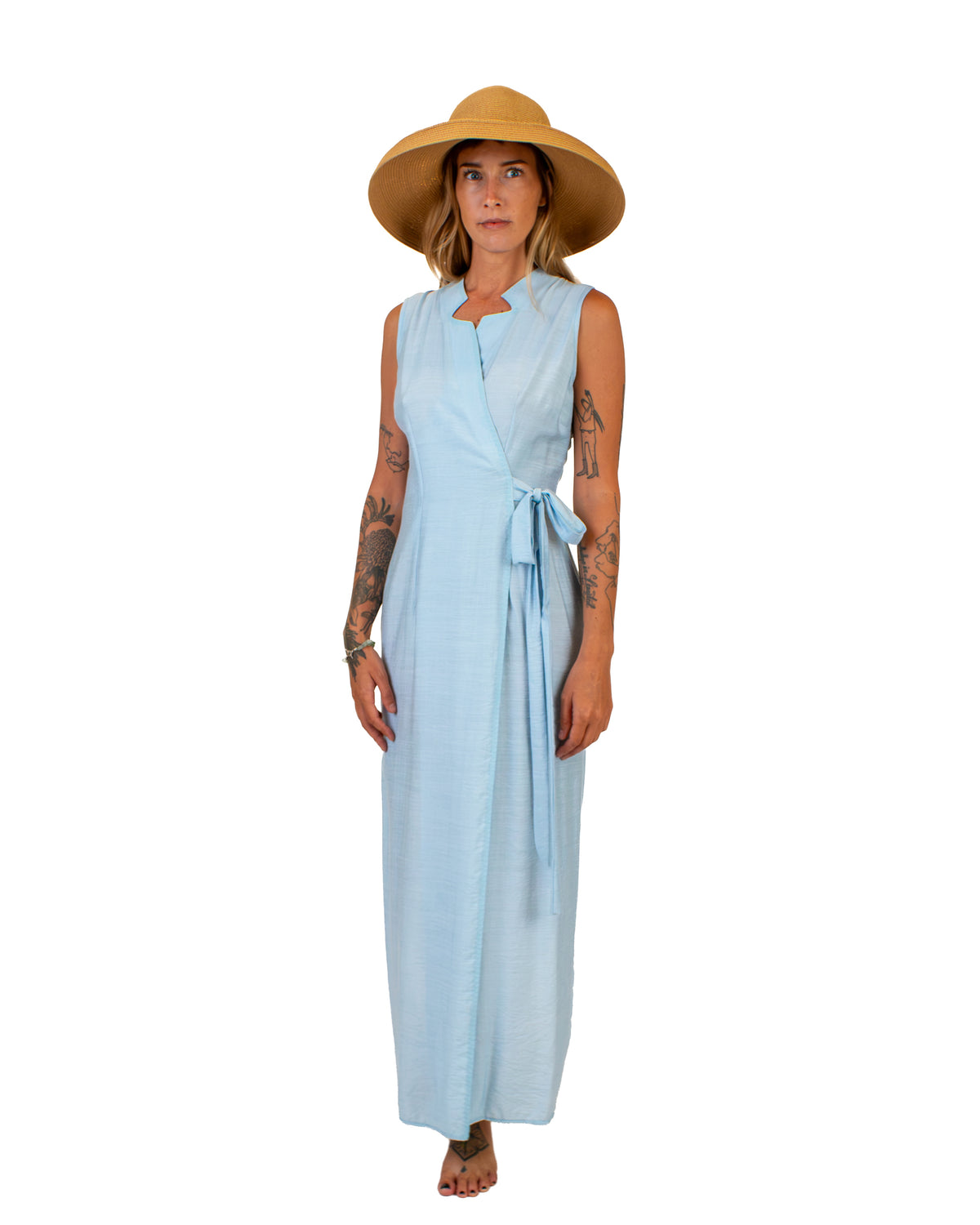 DIARA Cotton Jersey Wrap Dress Dress BestPlanNoPlan