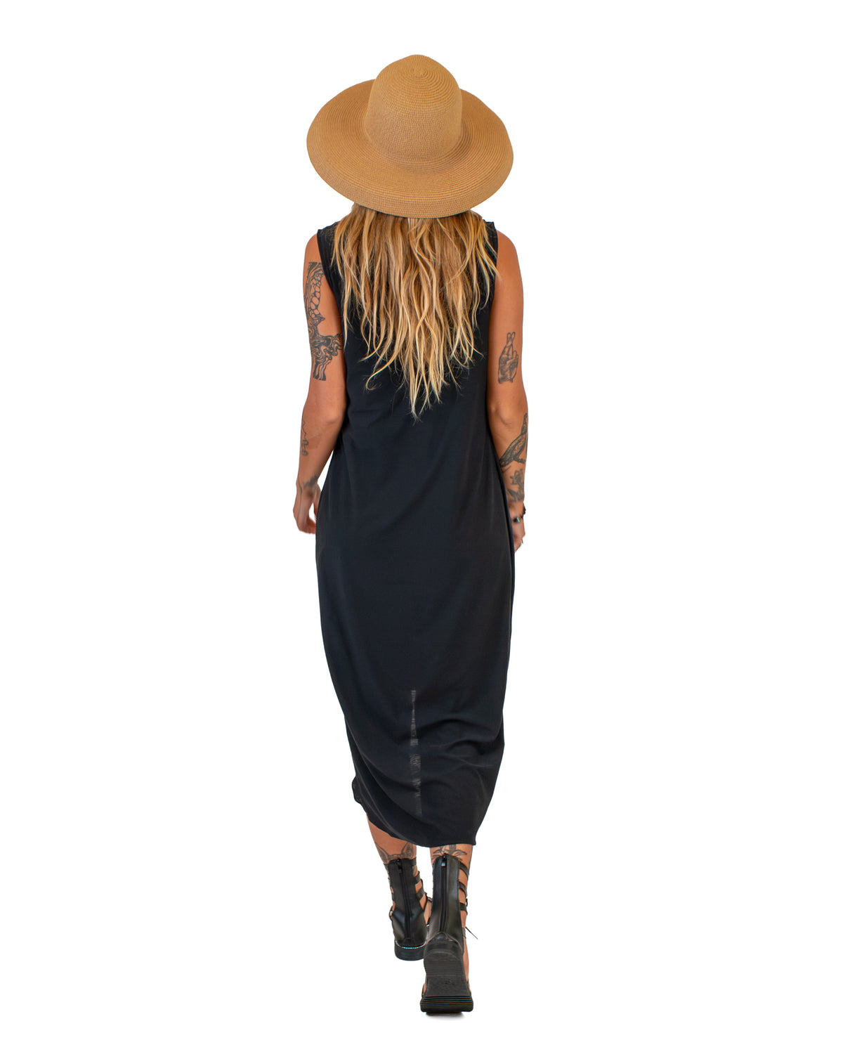 FLUIDY Draped Cotton Wrap Tunic Dress BestPlanNoPlan