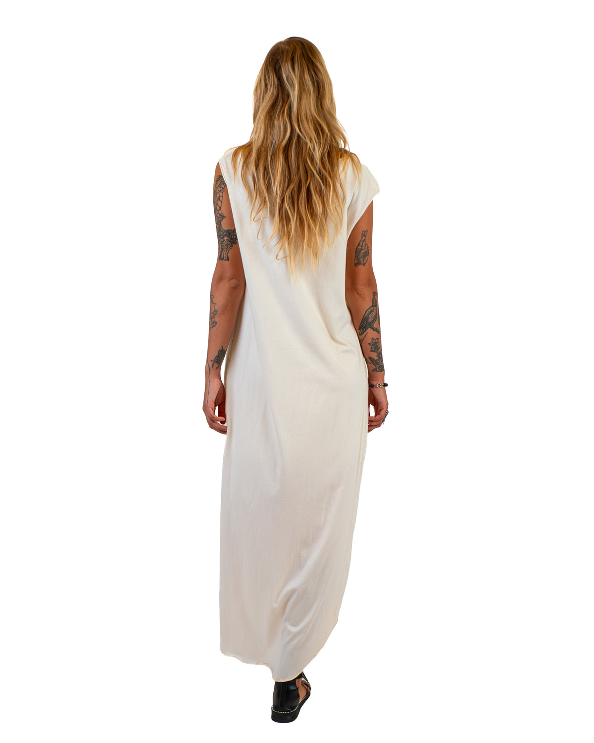 FLUIDY Draped Cotton Wrap Tunic Dress BestPlanNoPlan