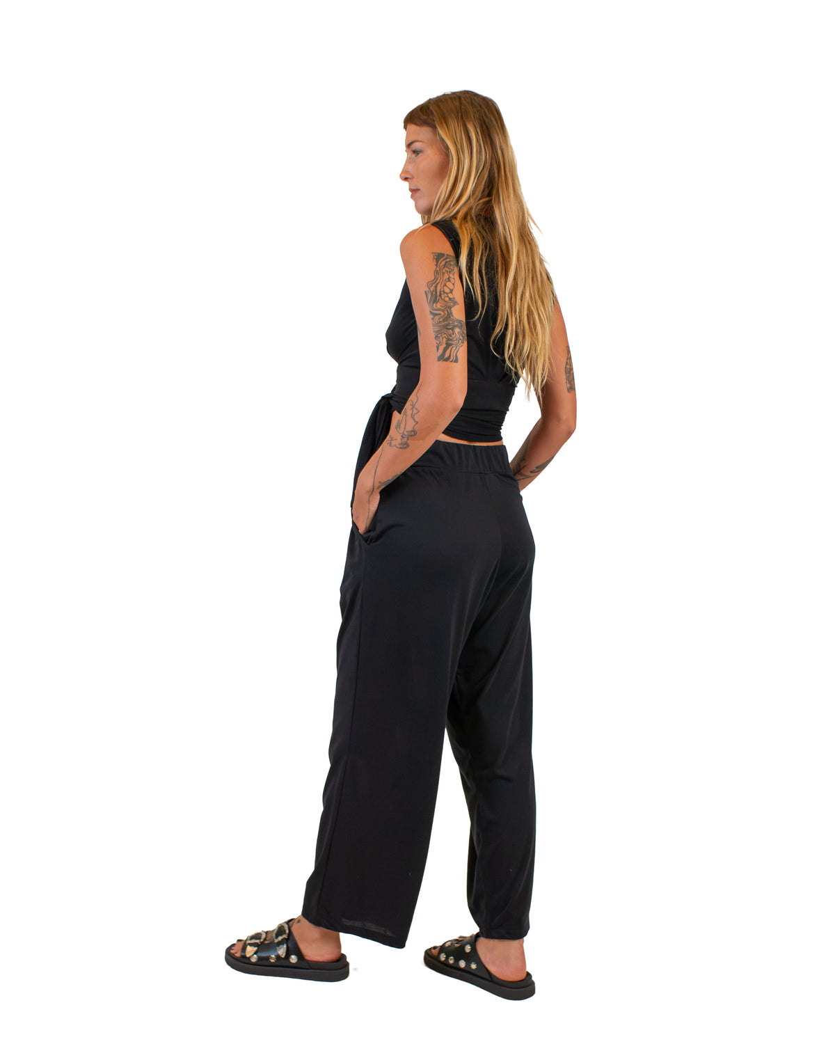 KEY Wide-Leg Cotton Pants Pants BestPlanNoPlan
