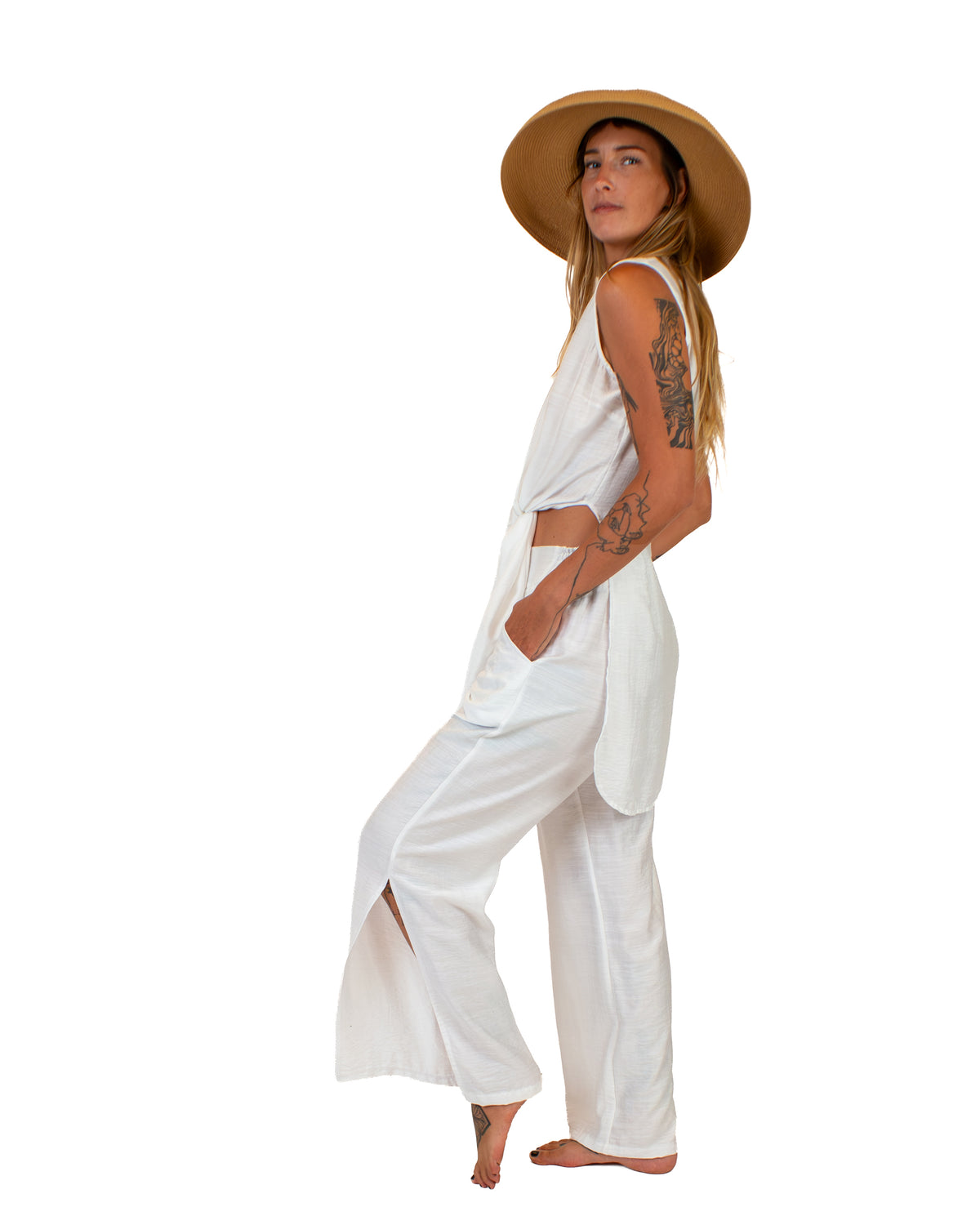 LAGOON Cotton-Silk Two-Piece Set Top BestPlanNoPlan