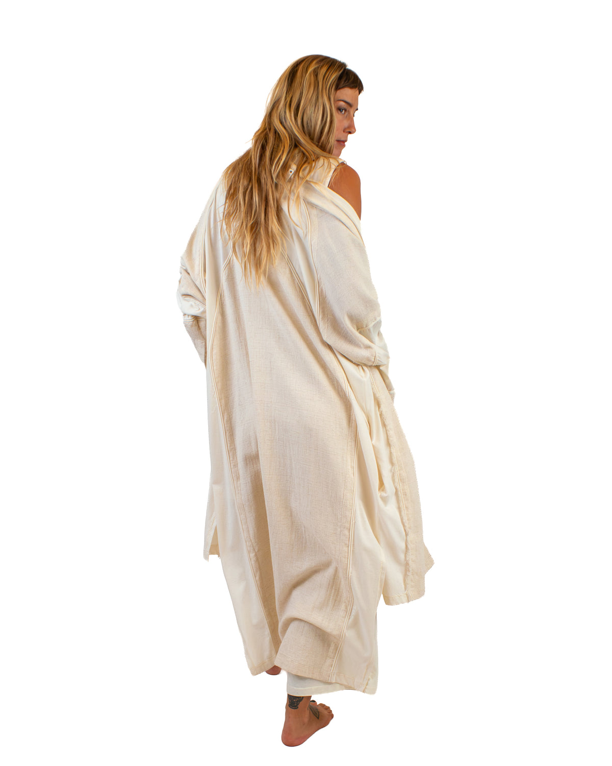 LINEN Long Kimono, Linen-Cotton Blend Kimono BestPlanNoPlan