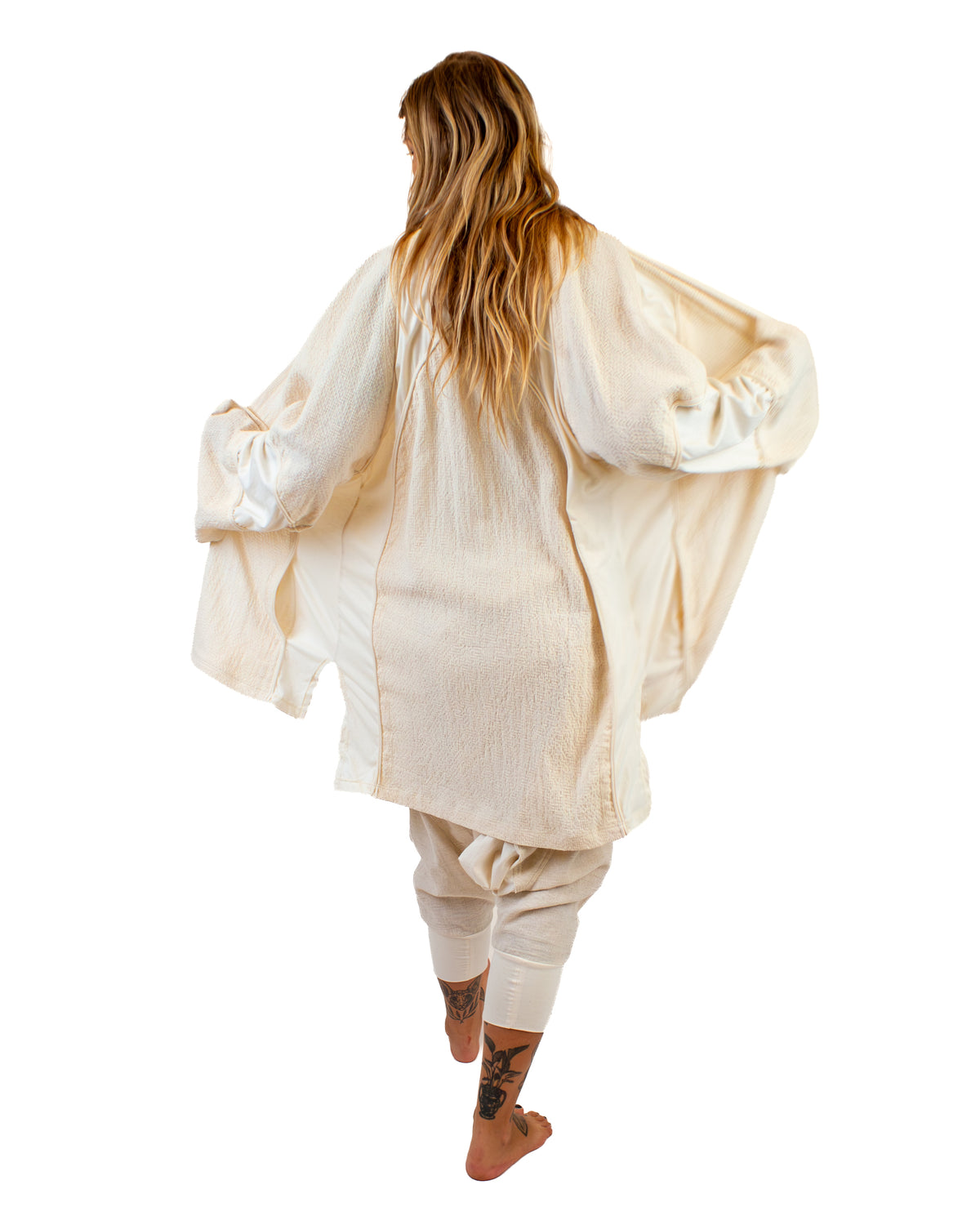 LINEN Long Kimono, Linen-Cotton Blend Kimono BestPlanNoPlan