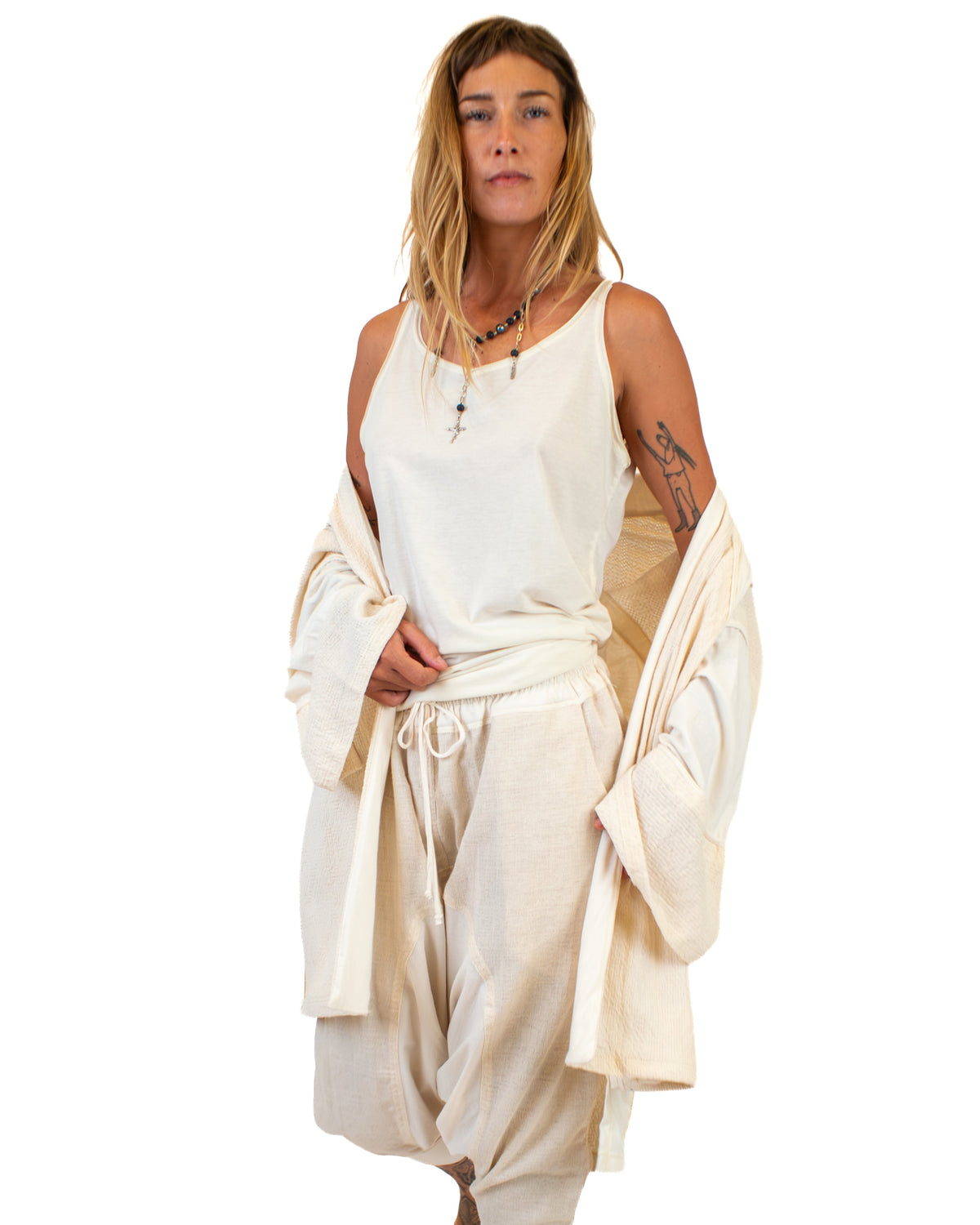 LINEN Long Kimono, Linen-Cotton Blend Kimono BestPlanNoPlan