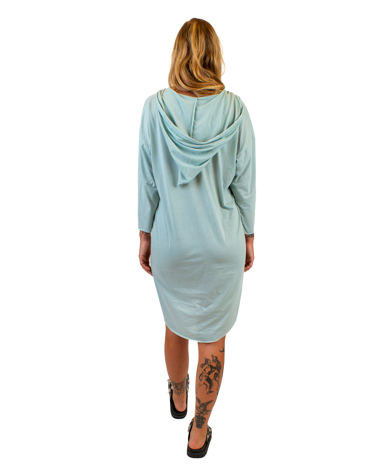 MONA Hooded Cotton Tunic Dress Dress BestPlanNoPlan