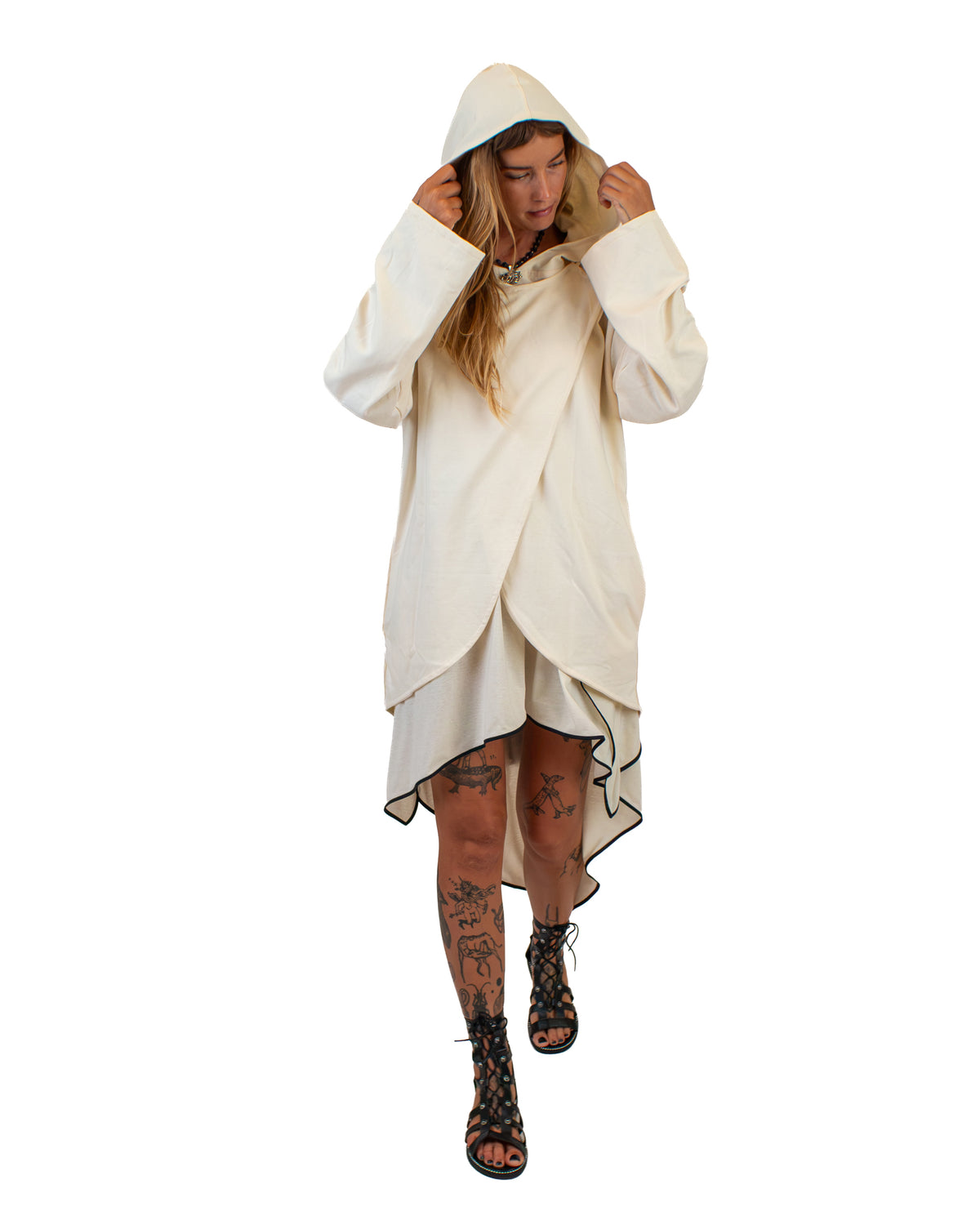 NIGHT RIDE Hooded Cotton Cardigan Top BestPlanNoPlan