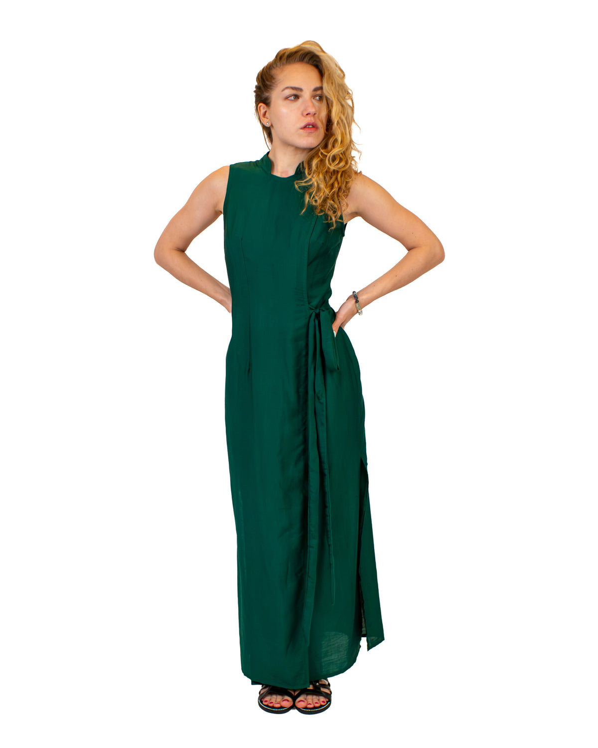 ZEN Silk-Cotton Wrap Dress Dress BestPlanNoPlan