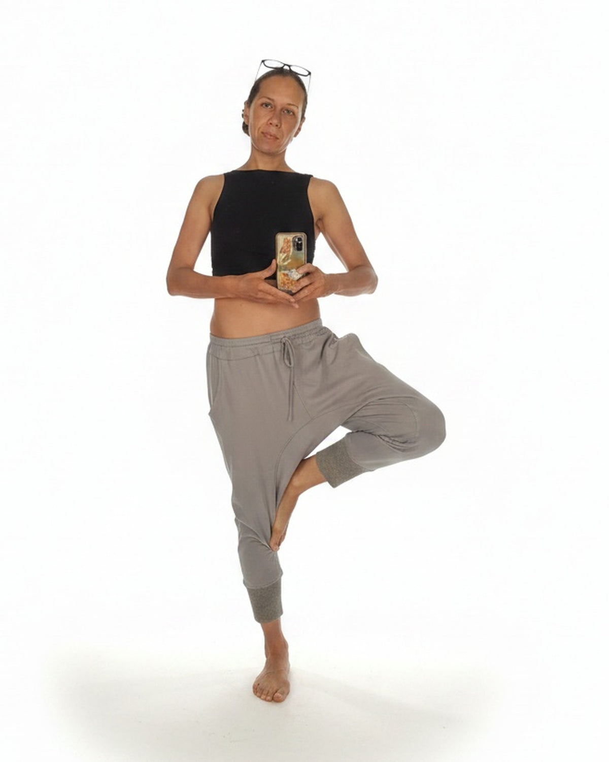 YOGA Pants Pants BestPlanNoPlan Gray