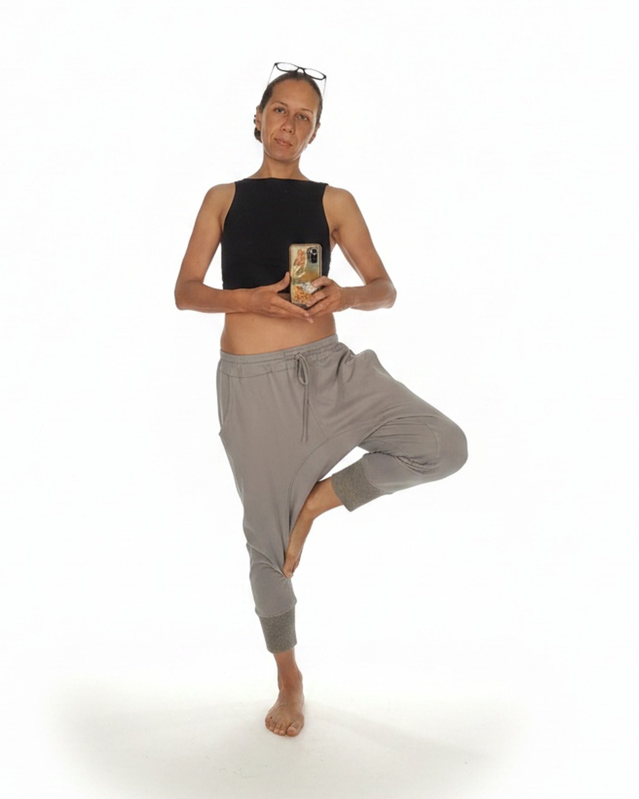 YOGA Pants Pants BestPlanNoPlan Gray