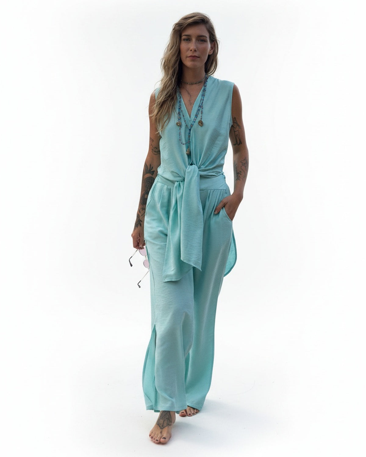 LAGOON Two-Piece Set Accessories BestPlanNoPlan Blue