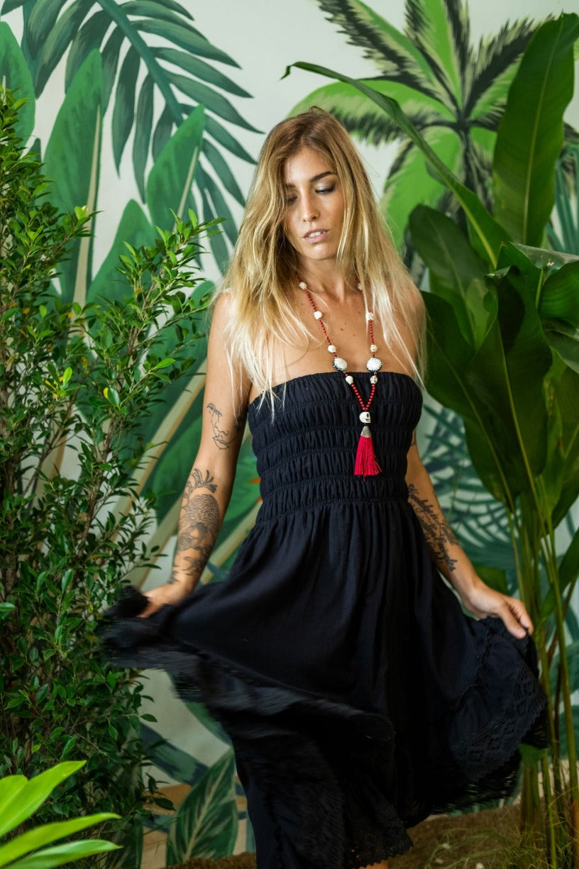 ANGELINA Black Dress Dress BestPlanNoPlan Fits S-L