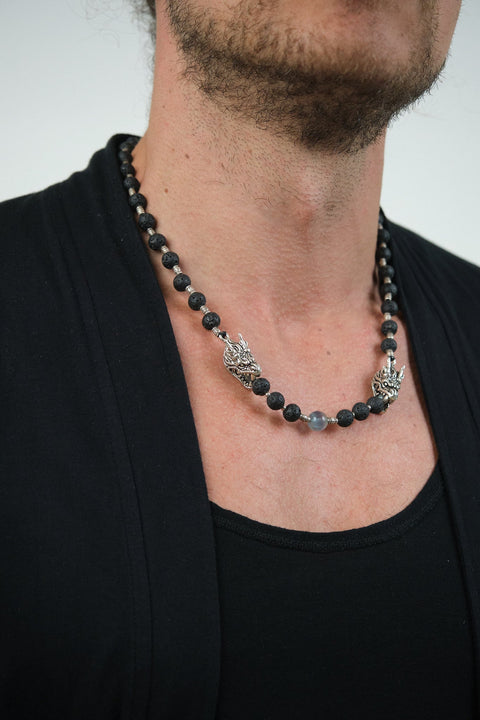 TWO DRAGONS Necklace
