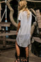 Aloha Gray T-Shirt Emroidered