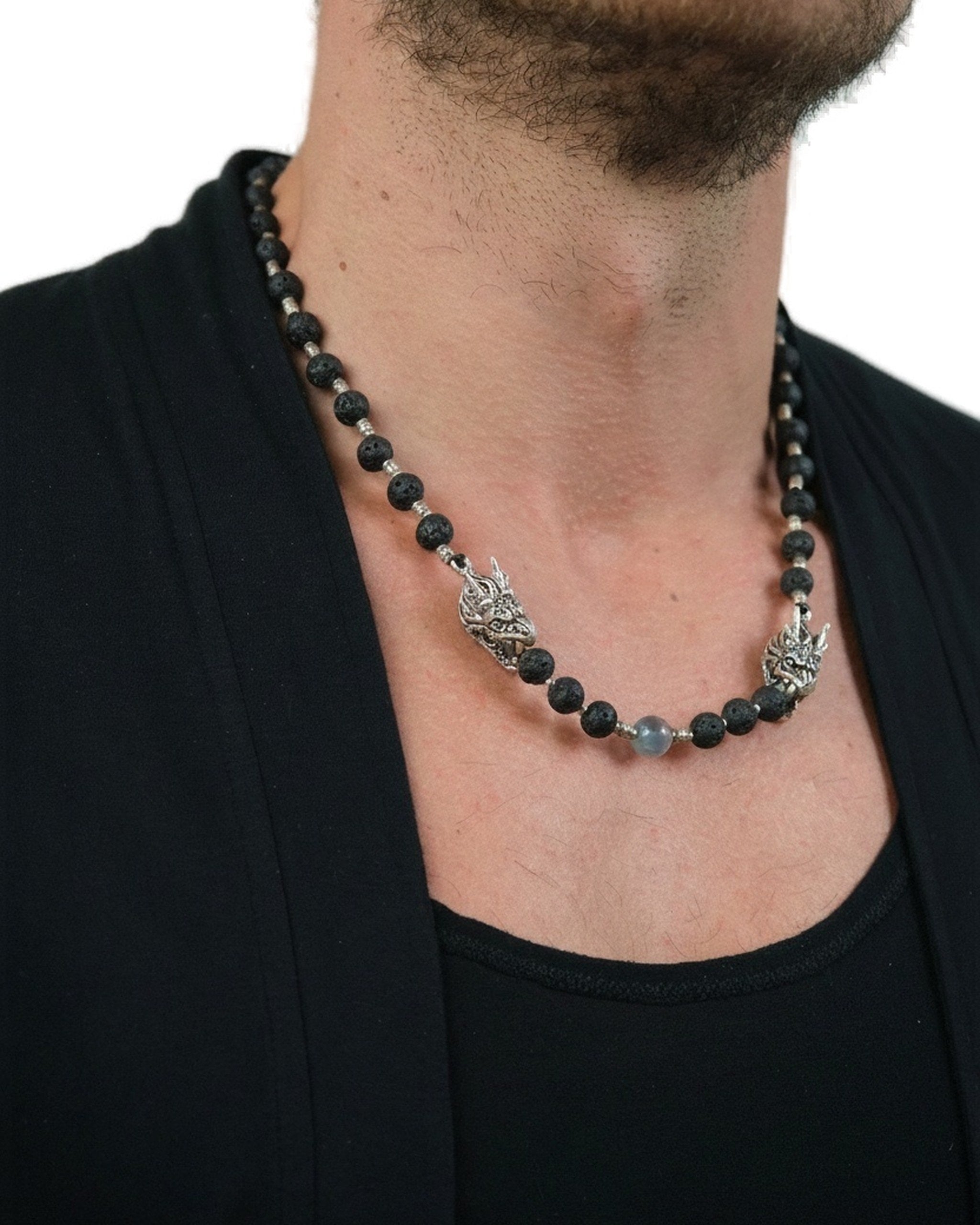 TWO DRAGONS Necklace Jewelry BestPlanNoPlan