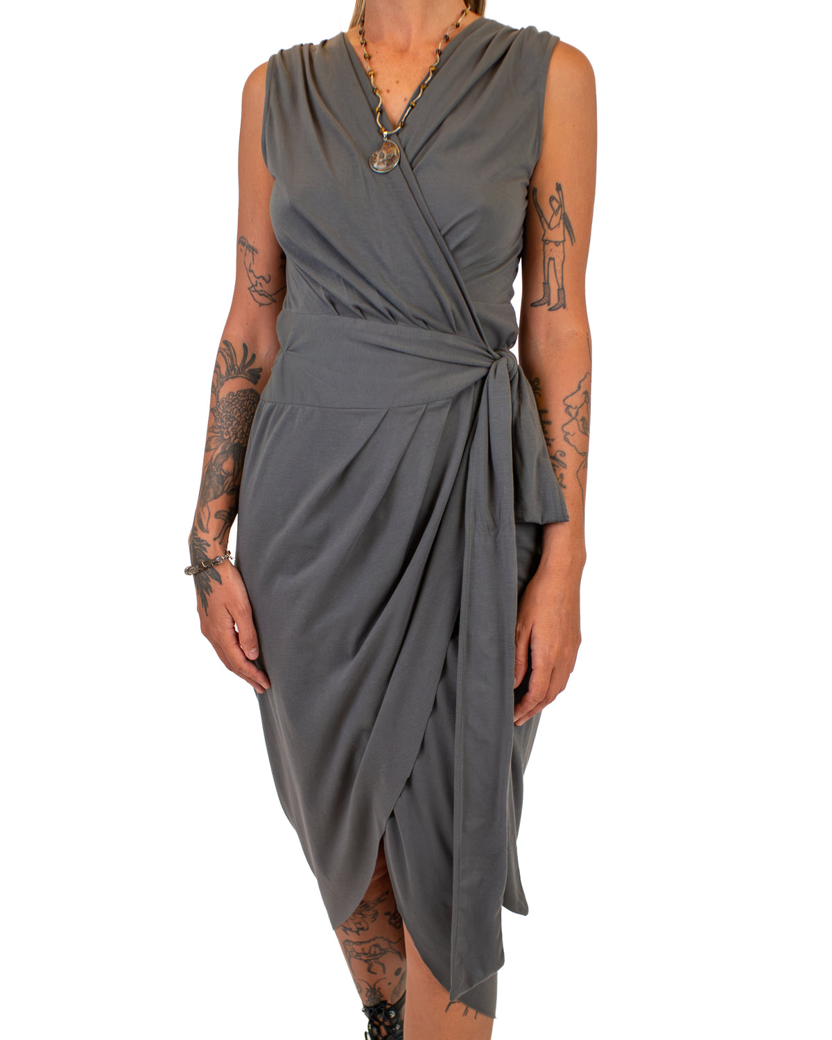 DIARA Cotton Jersey Wrap Dress Dress BestPlanNoPlan