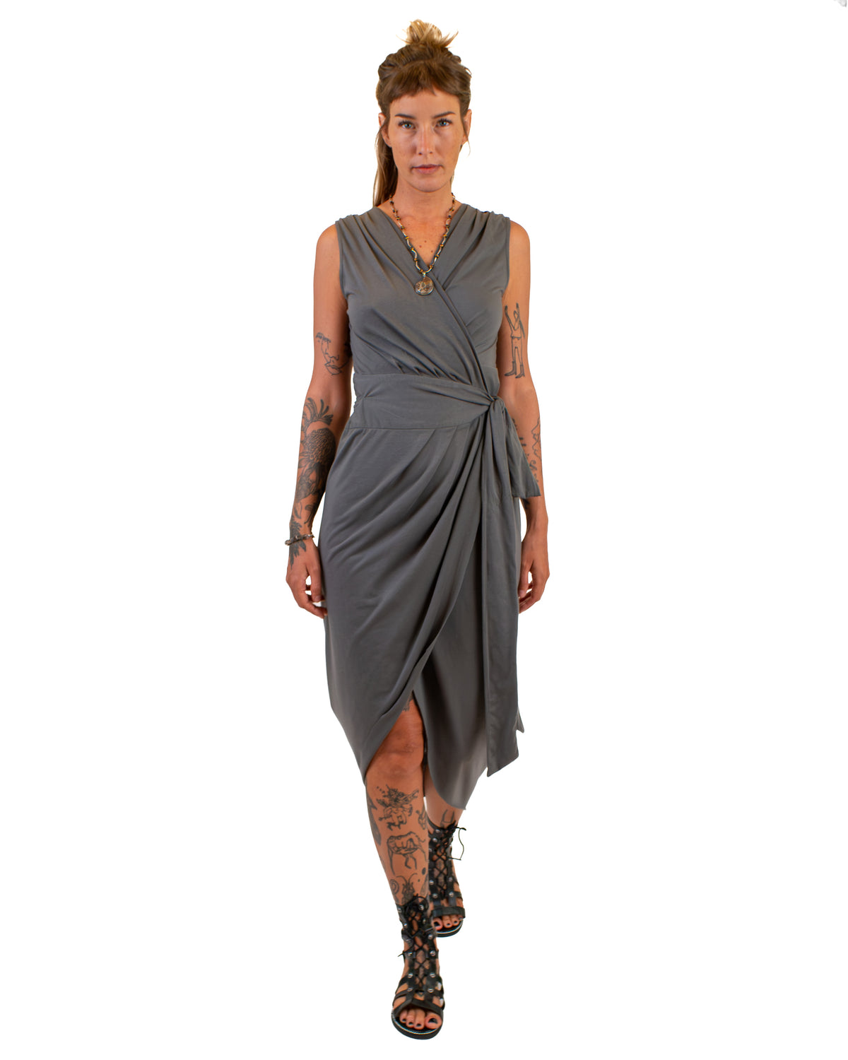 DIARA Cotton Jersey Wrap Dress Dress BestPlanNoPlan