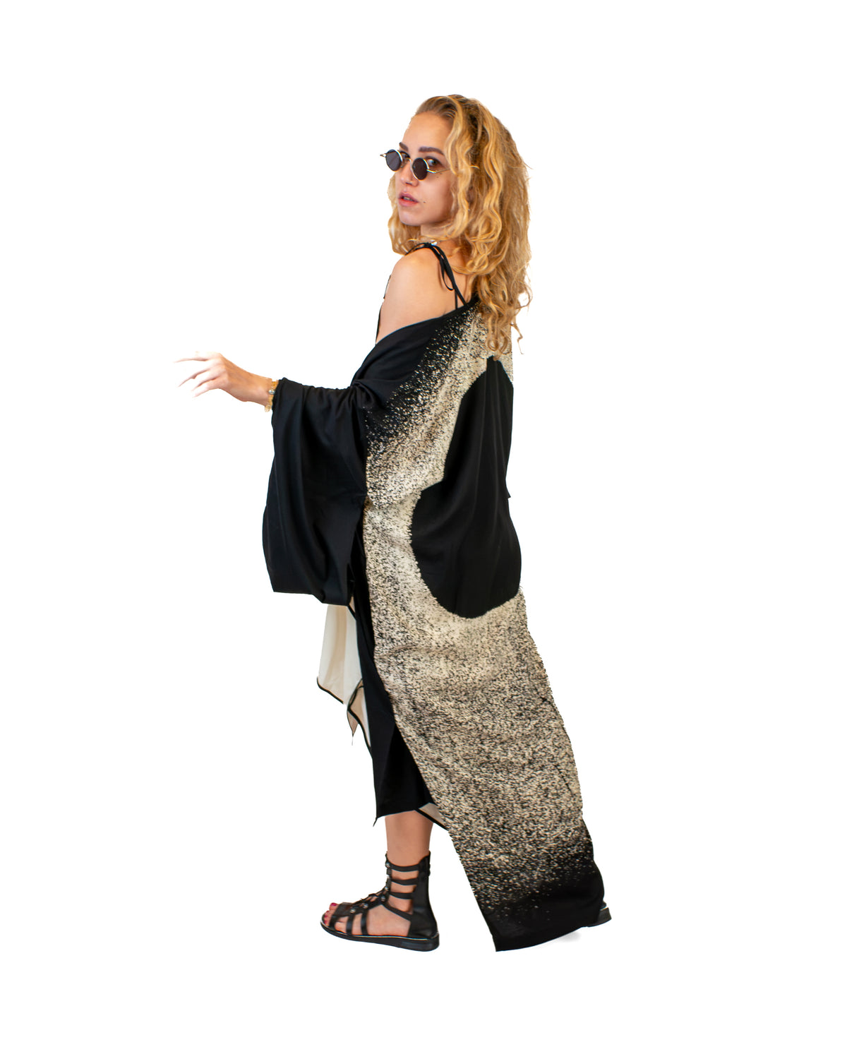 ECLIPSE Long Black Kimono Kimono BestPlanNoPlan