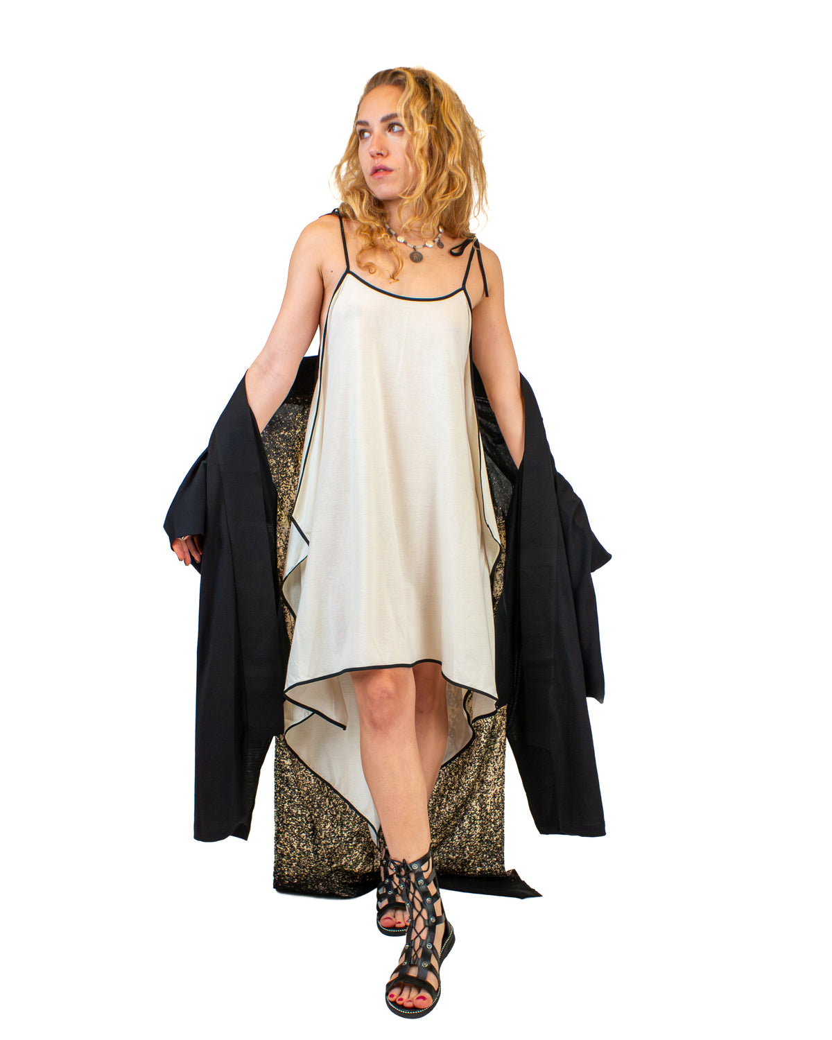 ECLIPSE Long Black Kimono Kimono BestPlanNoPlan
