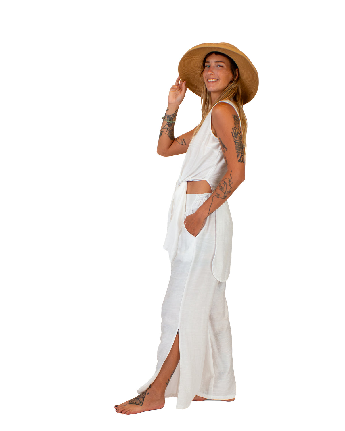 LAGOON Cotton-Silk Two-Piece Set Top BestPlanNoPlan