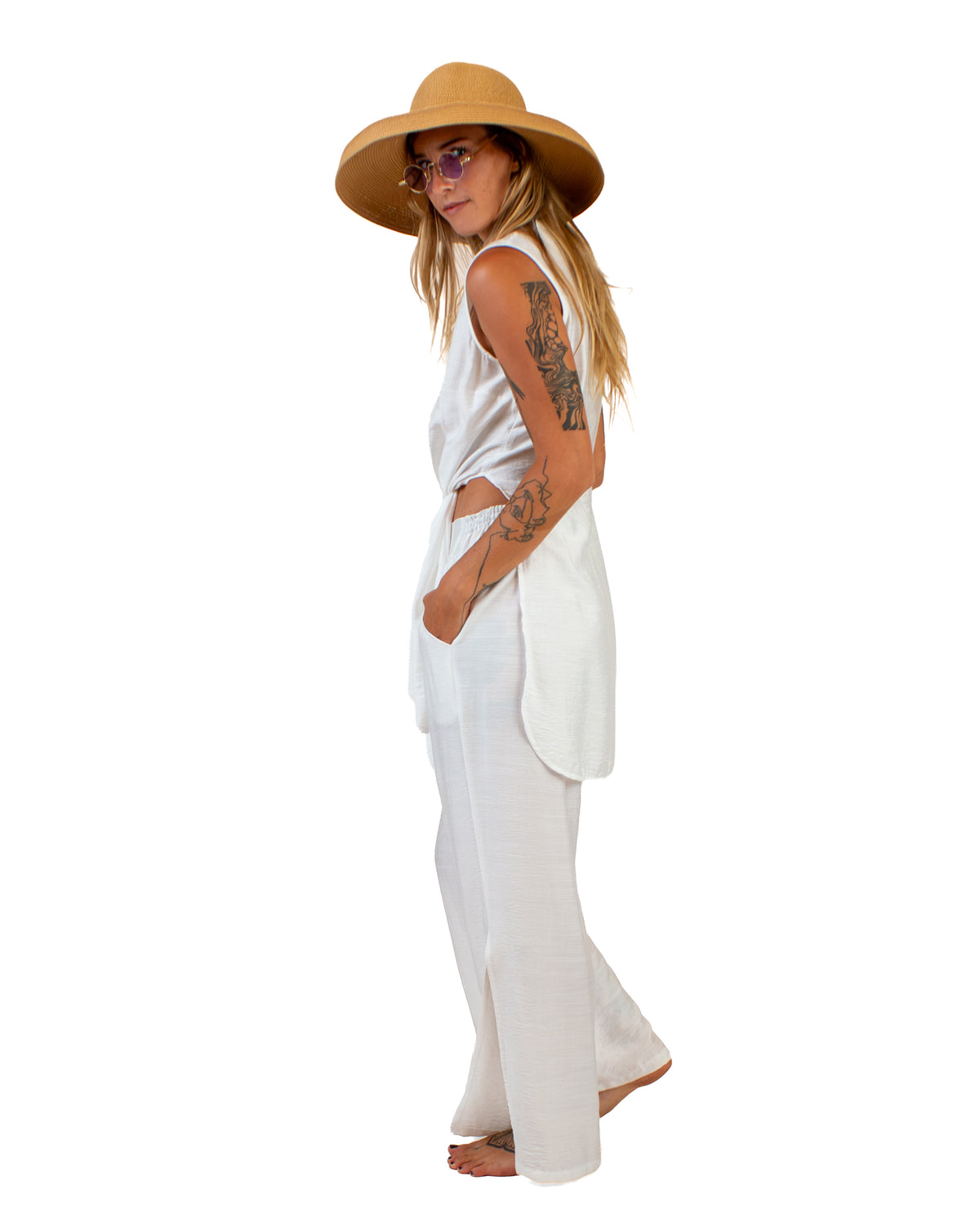 LAGOON Cotton-Silk Two-Piece Set Top BestPlanNoPlan