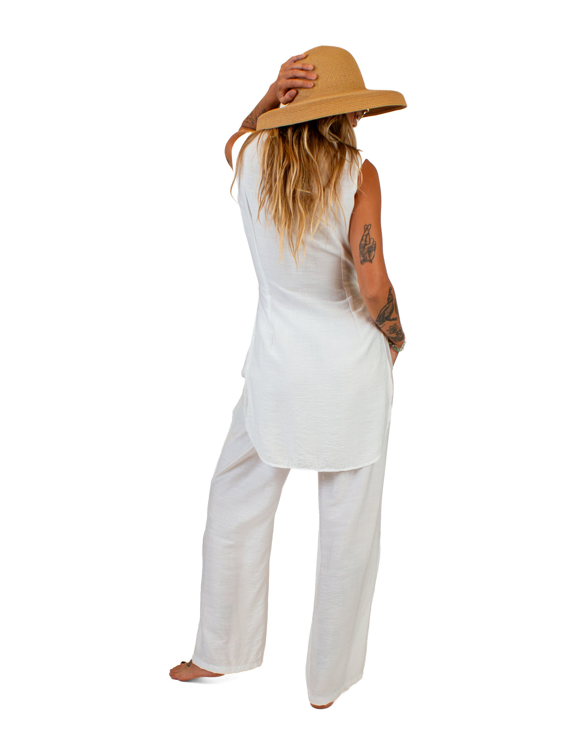 LAGOON Cotton-Silk Two-Piece Set Top BestPlanNoPlan
