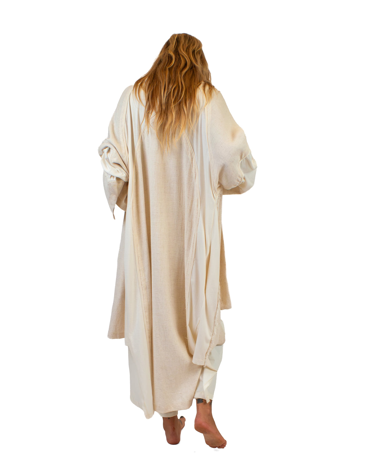 LINEN Long Kimono, Linen-Cotton Blend Kimono BestPlanNoPlan