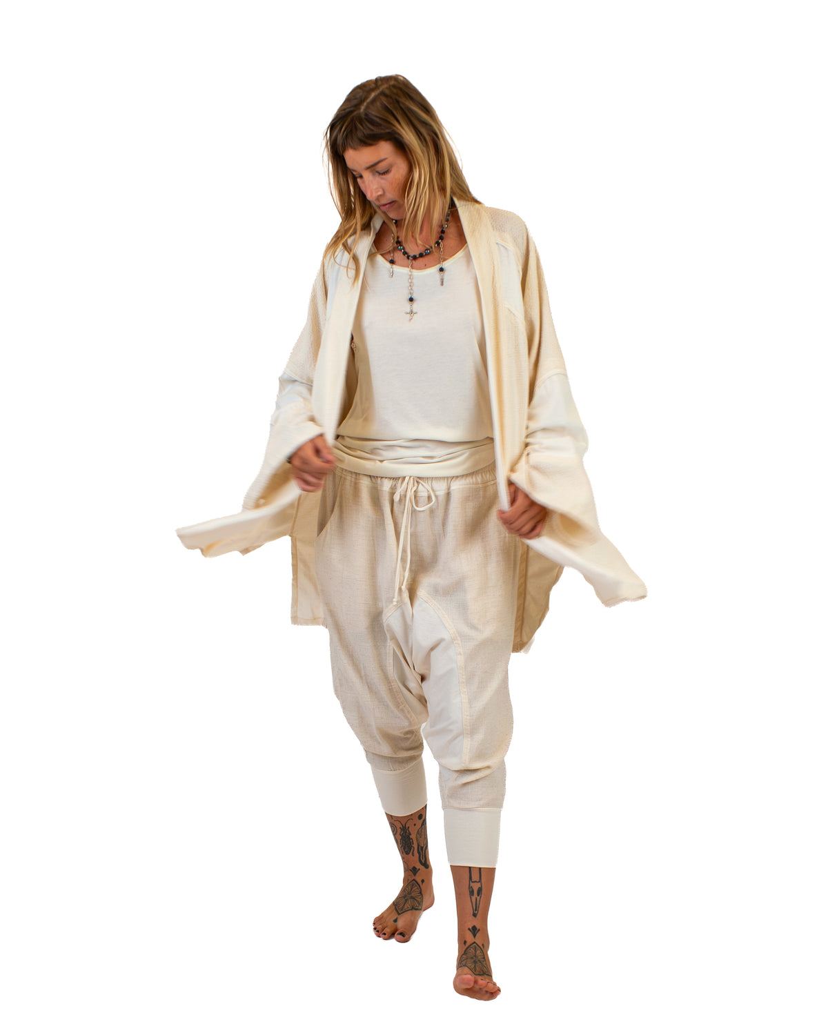 LINEN Long Kimono, Linen-Cotton Blend Kimono BestPlanNoPlan