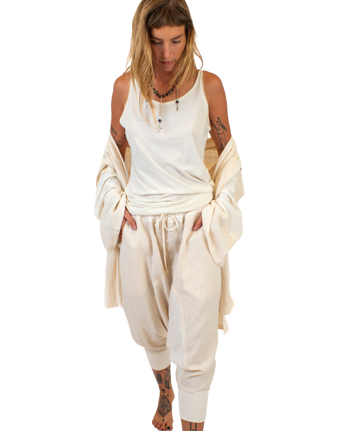 LINEN Long Kimono, Linen-Cotton Blend Kimono BestPlanNoPlan