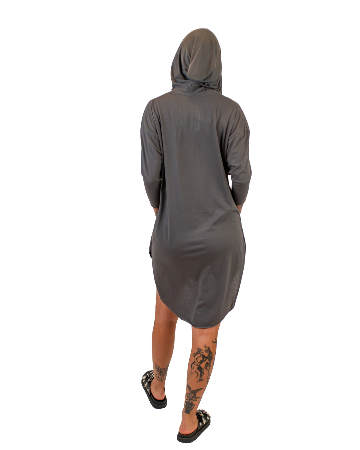 MONA Hooded Cotton Tunic Dress Dress BestPlanNoPlan