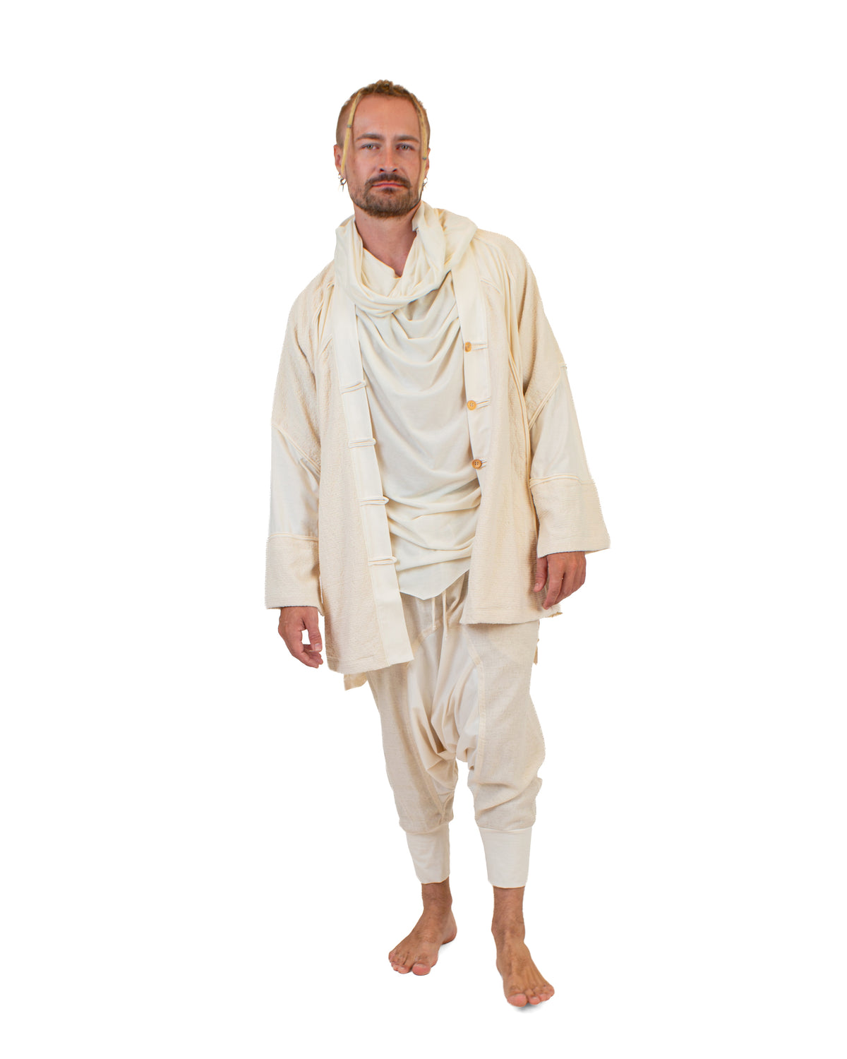 SHORT LINEN Kimono, Linen-Cotton Blend Kimono BestPlanNoPlan