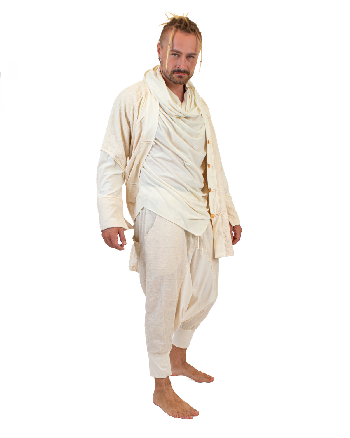 SHORT LINEN Kimono, Linen-Cotton Blend Kimono BestPlanNoPlan