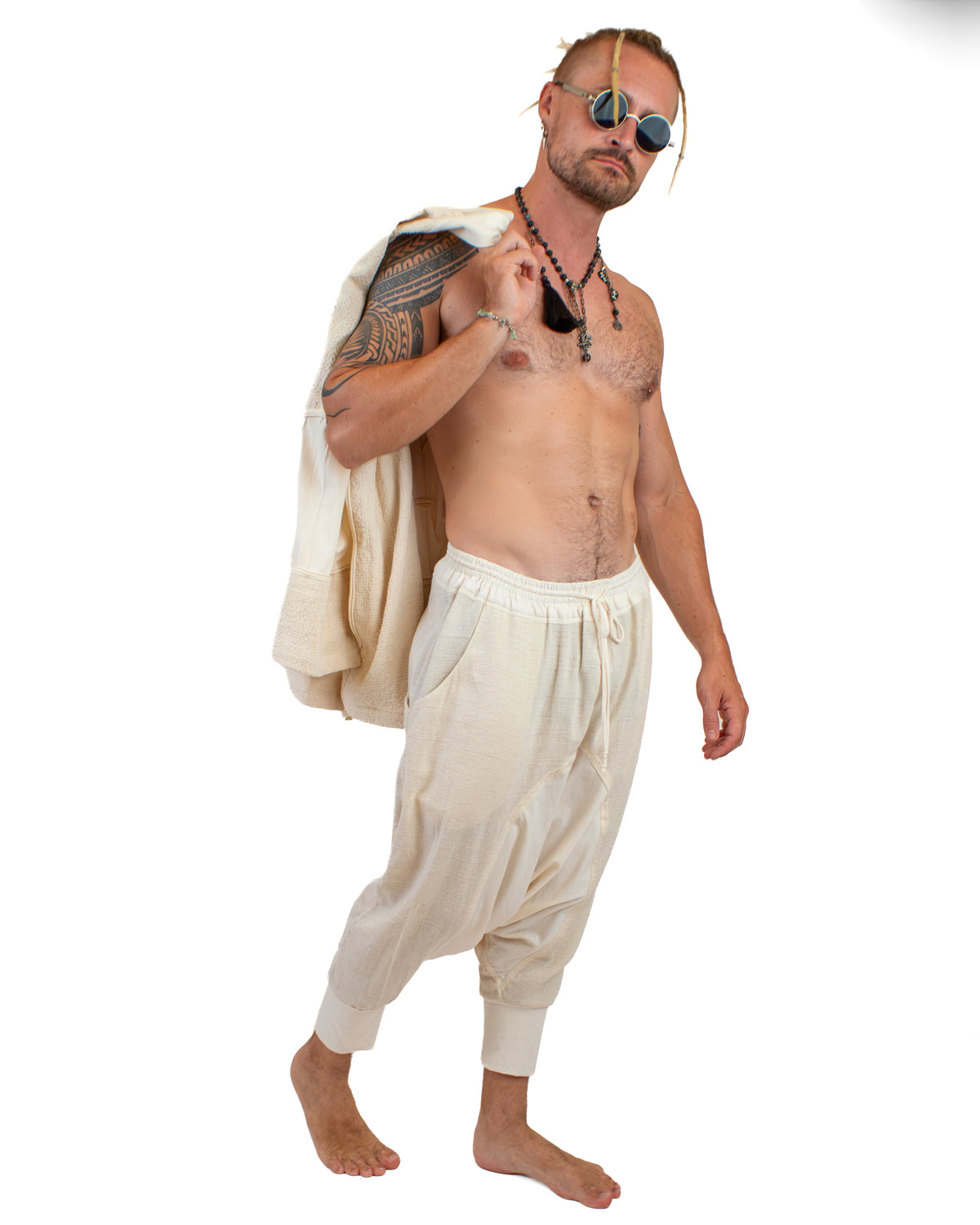 SHORT LINEN Kimono, Linen-Cotton Blend Kimono BestPlanNoPlan