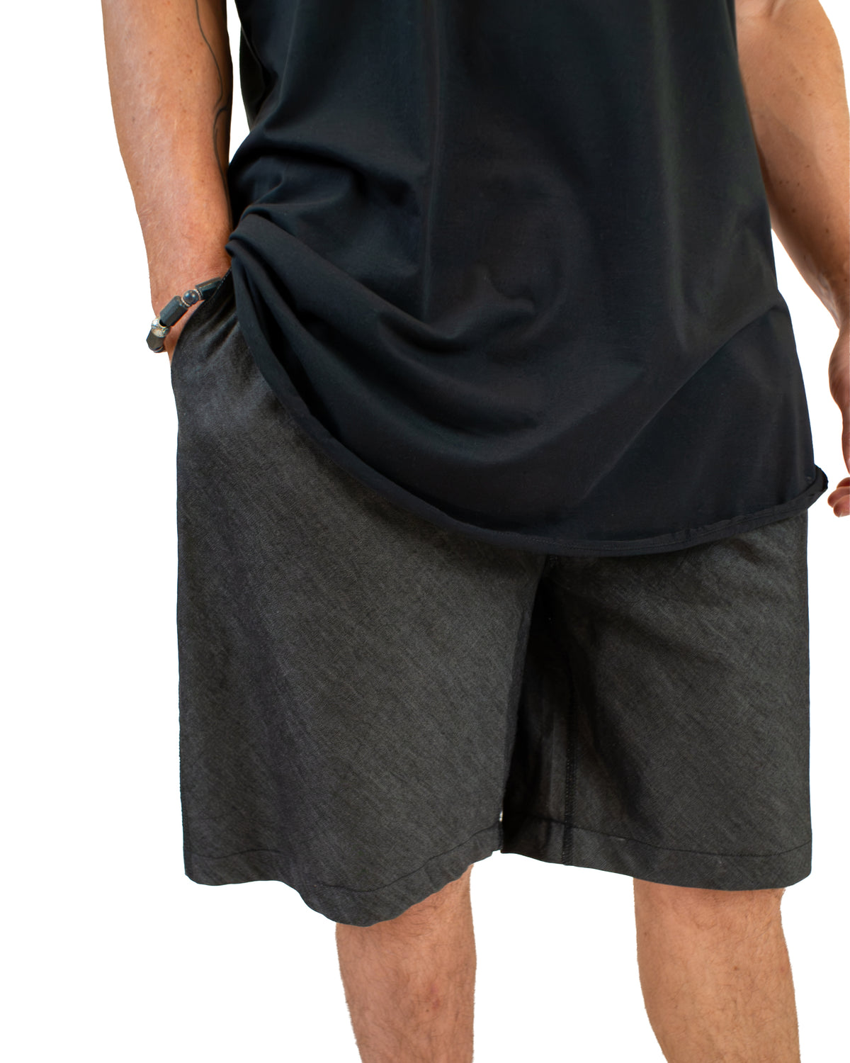 SILKY DENIM Cotton Jersey Shorts Pants BestPlanNoPlan