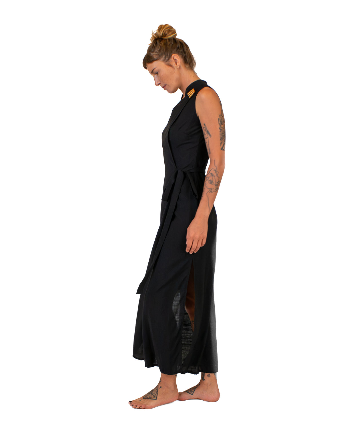 ZEN Silk-Cotton Wrap Dress Dress BestPlanNoPlan