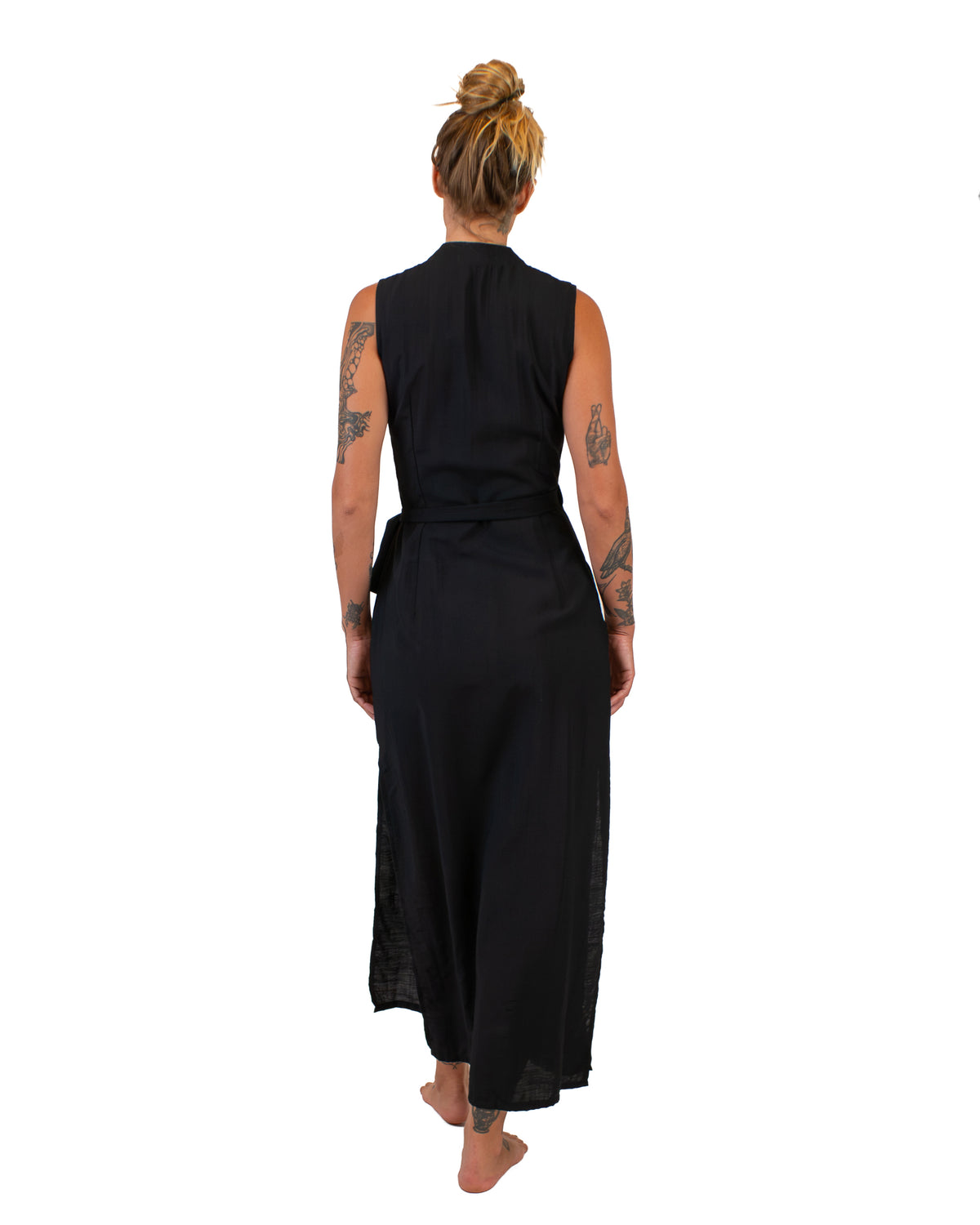 ZEN Silk-Cotton Wrap Dress Dress BestPlanNoPlan