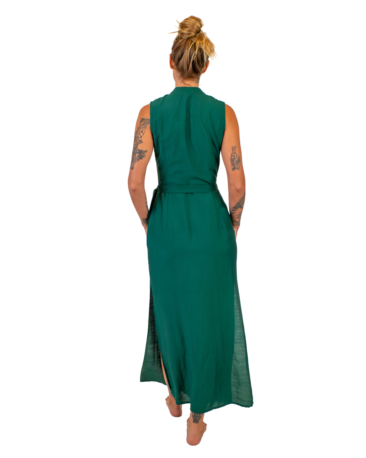 ZEN Silk-Cotton Wrap Dress Dress BestPlanNoPlan