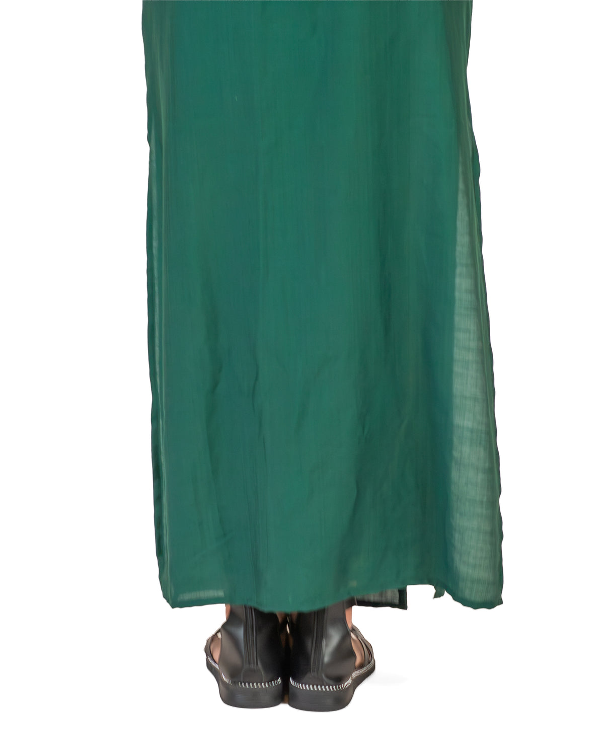 ZEN Silk-Cotton Wrap Dress BestPlanNoPlan Green