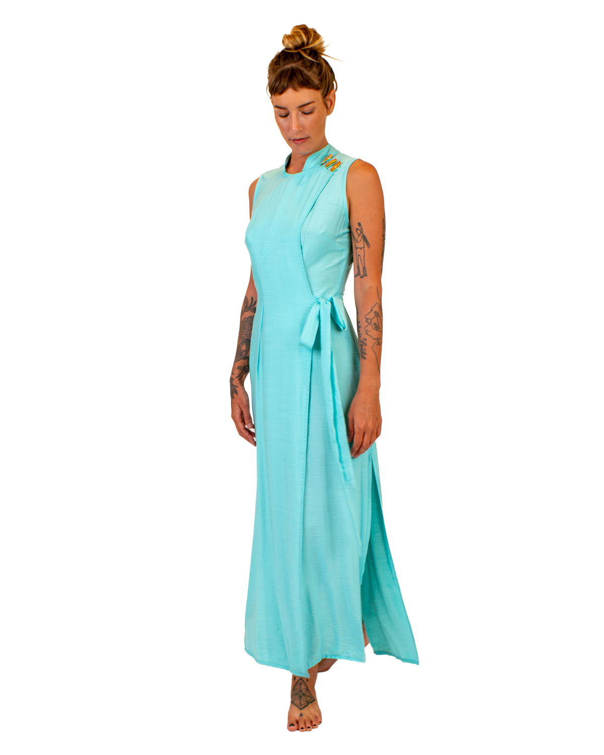 ZEN Silk-Cotton Wrap Dress Dress BestPlanNoPlan